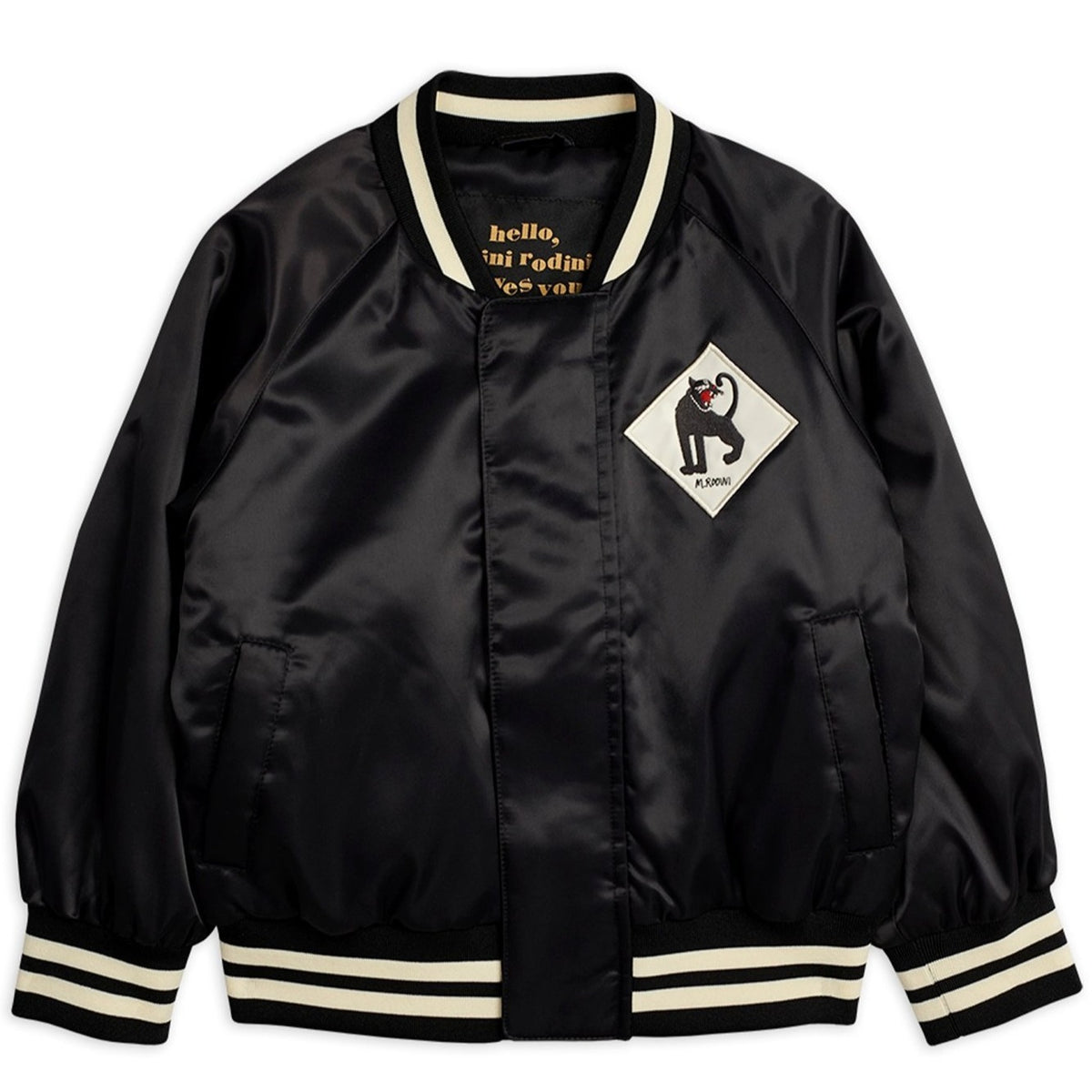 Mini Rodini Panther Baseball Jacket Black – GREY WILD