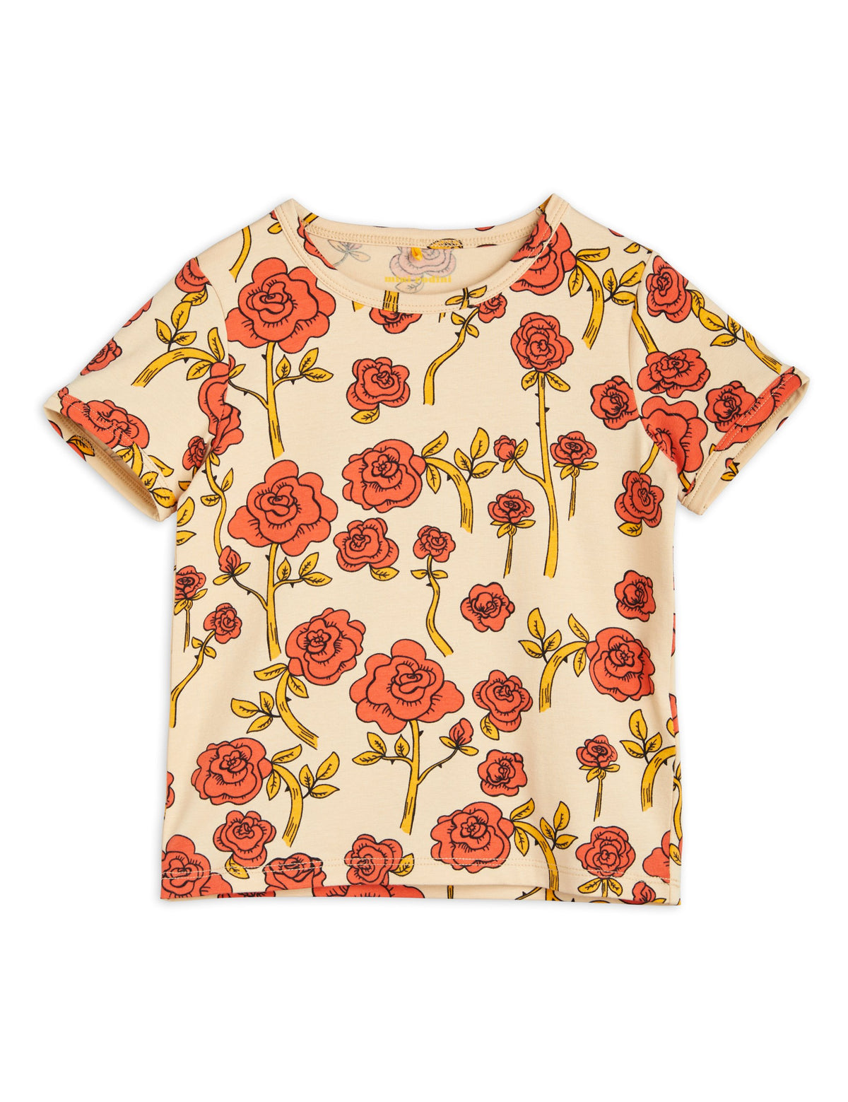 Mini Rodini Roses AOP SS Tee - Red – GREY + WILD