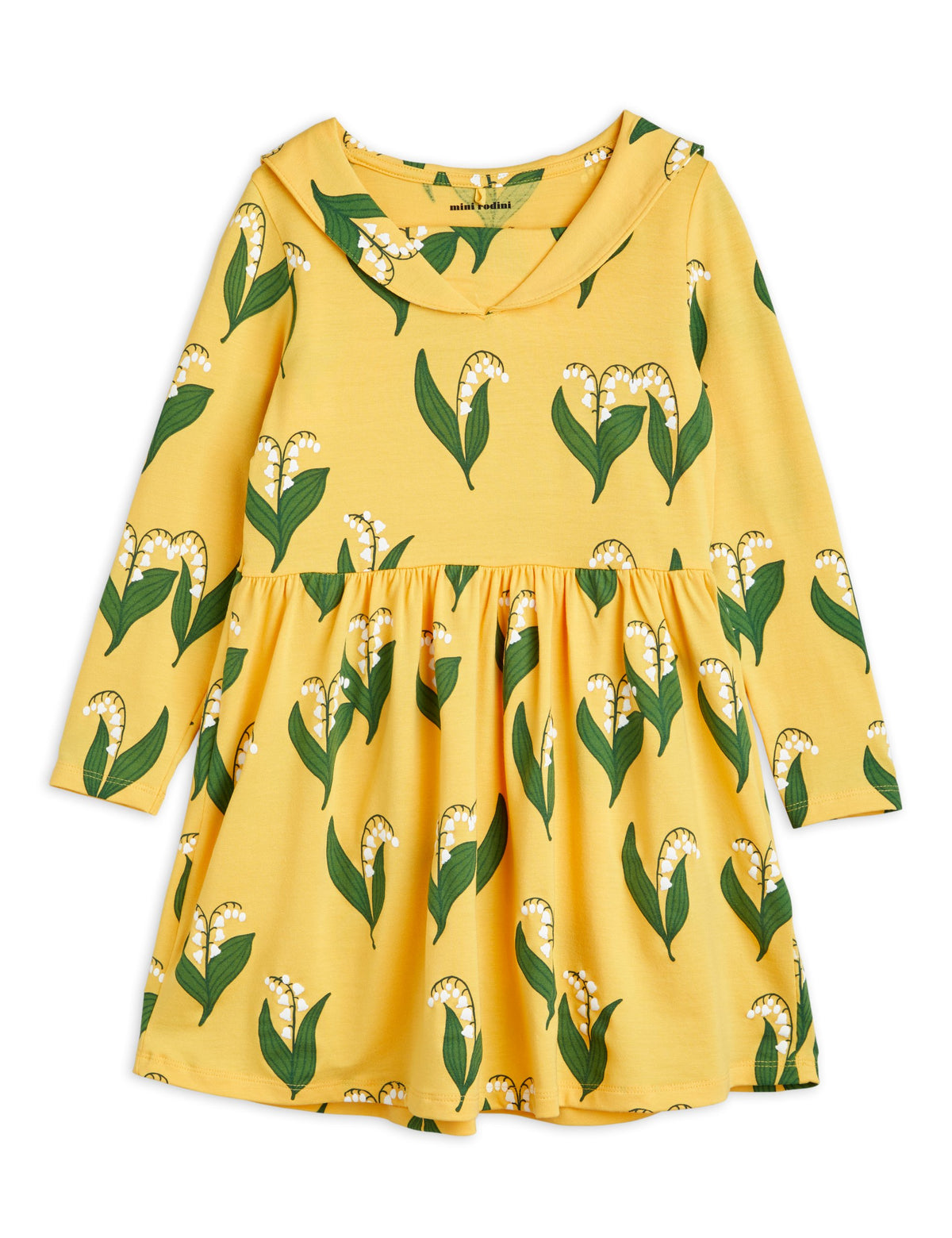 Mini Rodini Lily Of The Valley LS Dress  GREY + WILD