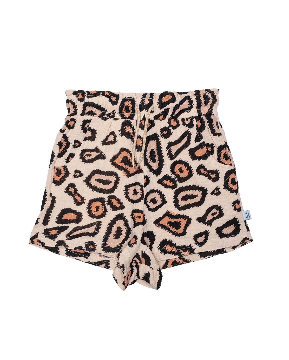 The Girls Club Digi Leopard Print Relaxed Shorts – GREY + WILD