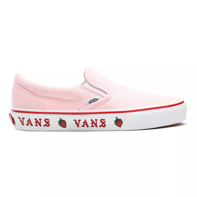 Vans Classic Slip On Blushing Bride Strawberry Adult Teen GREY WILD