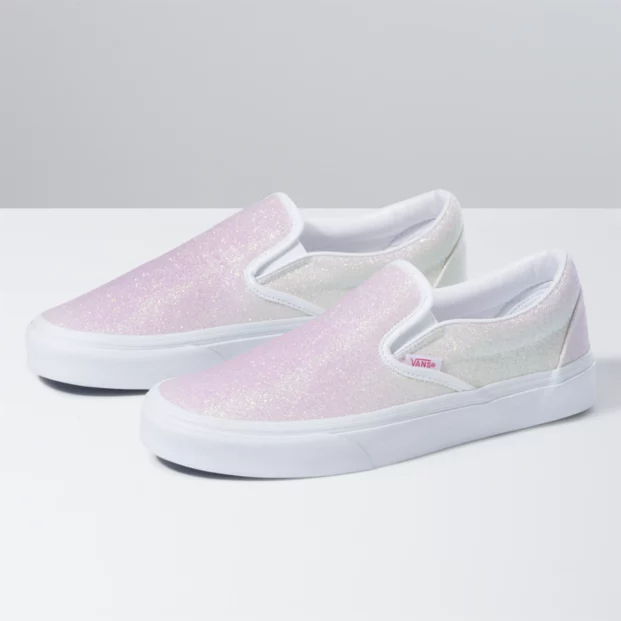 Glitter vans white Clearance