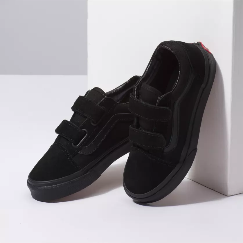 Black velcro vans shop