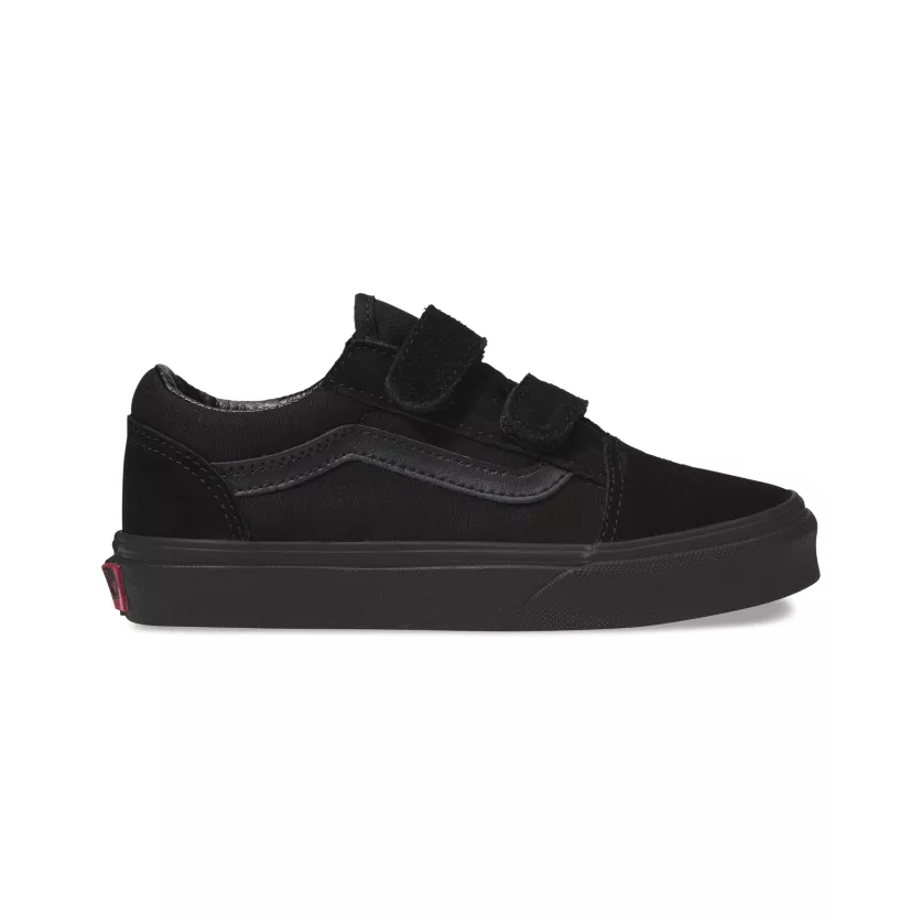 Black sales velcro vans