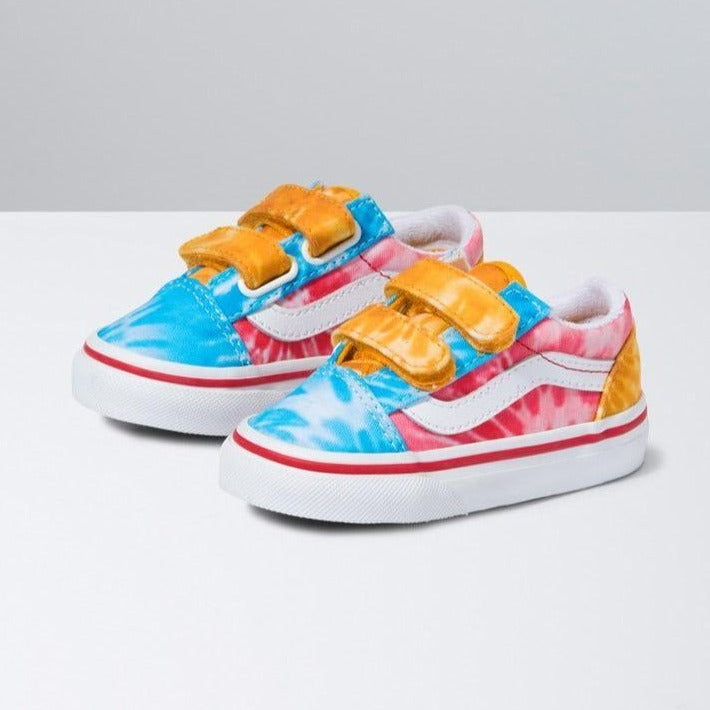 Vans Old Skool Velcro Tie Dye Toddler – GREY WILD